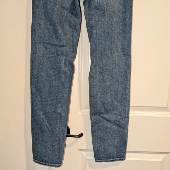 AE American Eagle Outfitters Stretch Mom Straight High Waisted Pants 0 Long Tall - Picture 11 of 11